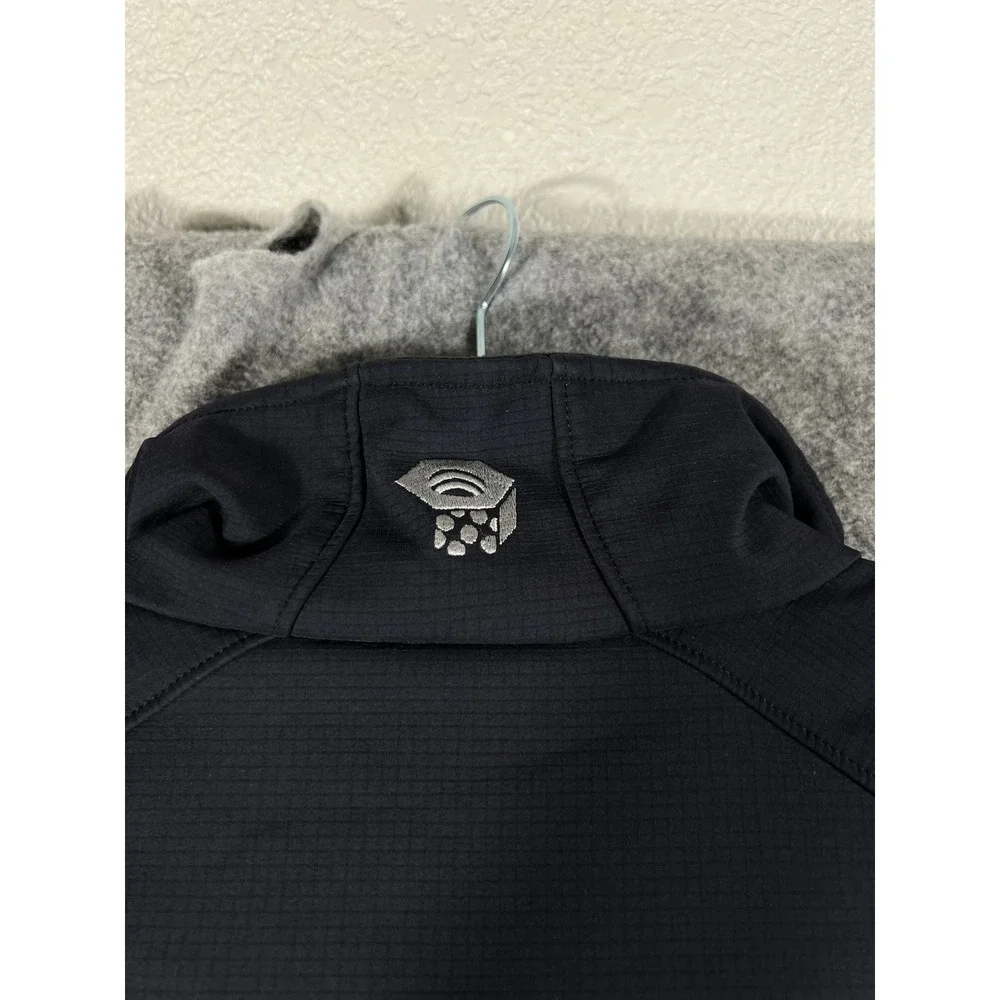 Mountain Hardwear AirShield Elite Windbreaker Jacket Mens Medium Black Hiking